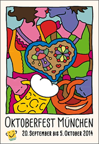 Design vom Oktoberfestplakat - Design of the official poster